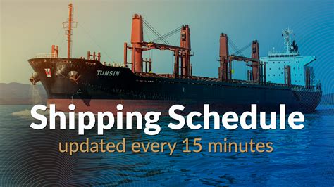 vessel schedule port to port